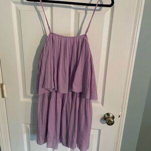 Purple Ruffle Romper